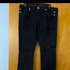Rue21 Ripped Black Jeans